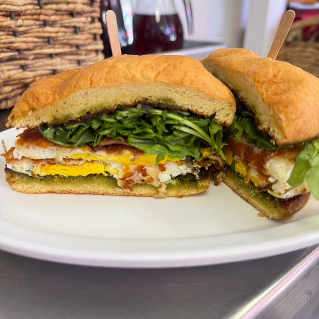 Arugula Egg Sandwich.