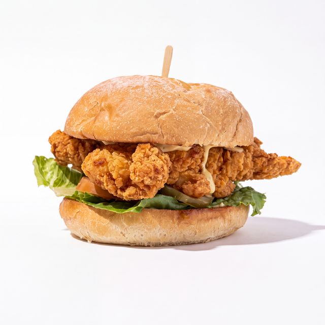 Crispy Chicken Sandwich & Fries.