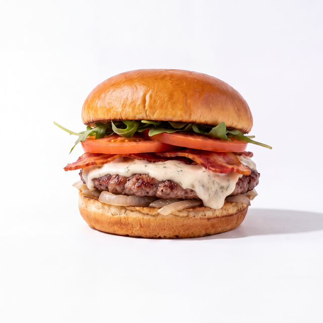 Gourmet Burger & Fries.