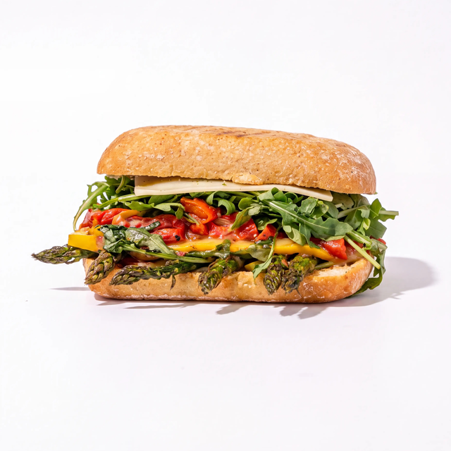 Roasted Veggie Panini Sandwich.