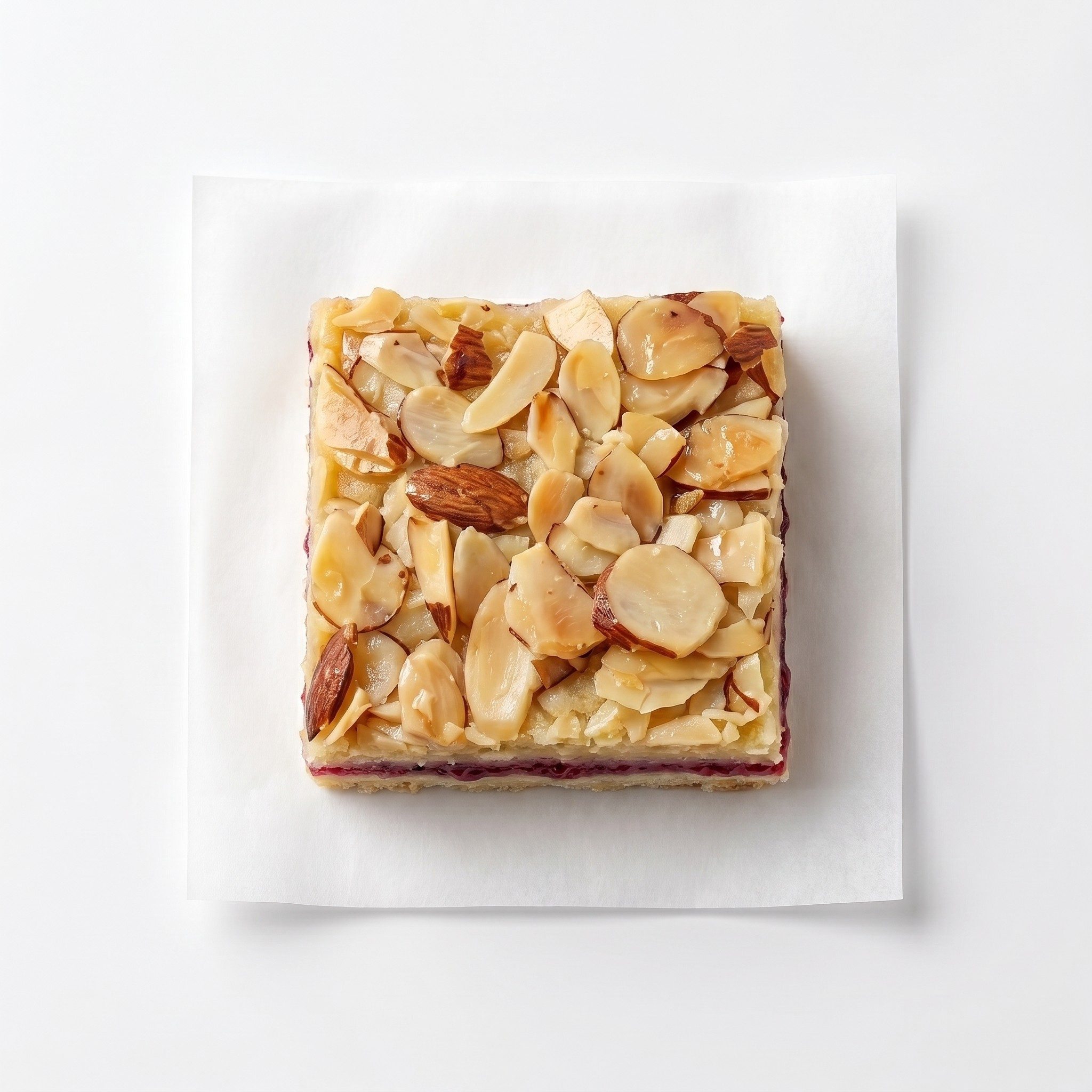 Almond Raspberry Shortbread Bar.