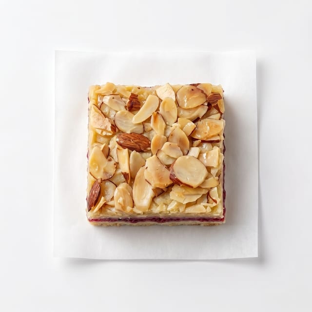 Almond Raspberry Shortbread Bar.