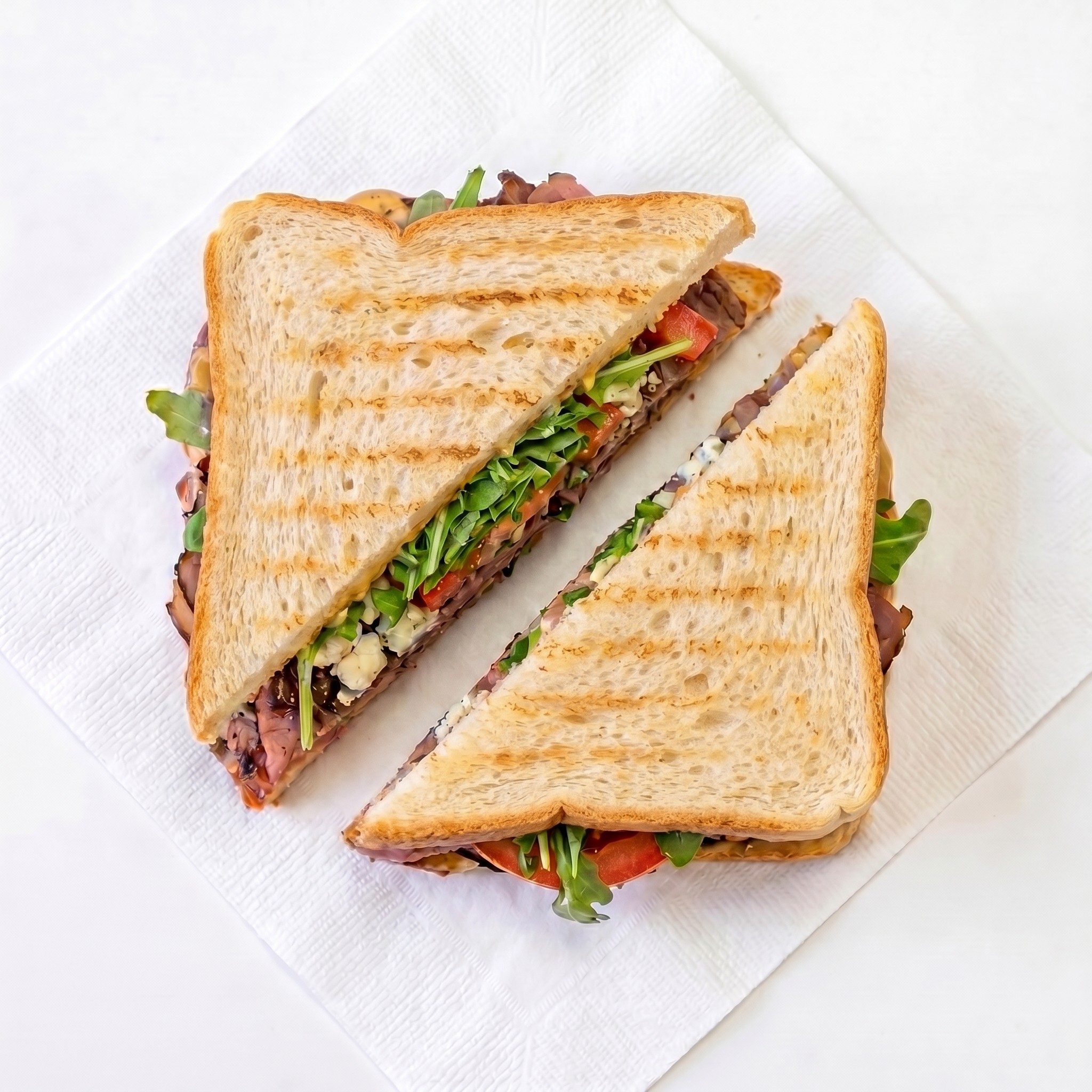 Roast Beef & Blue Cheese.